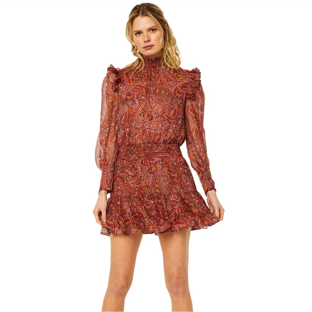 Misa Gianna Dress In Bohemian Paisley